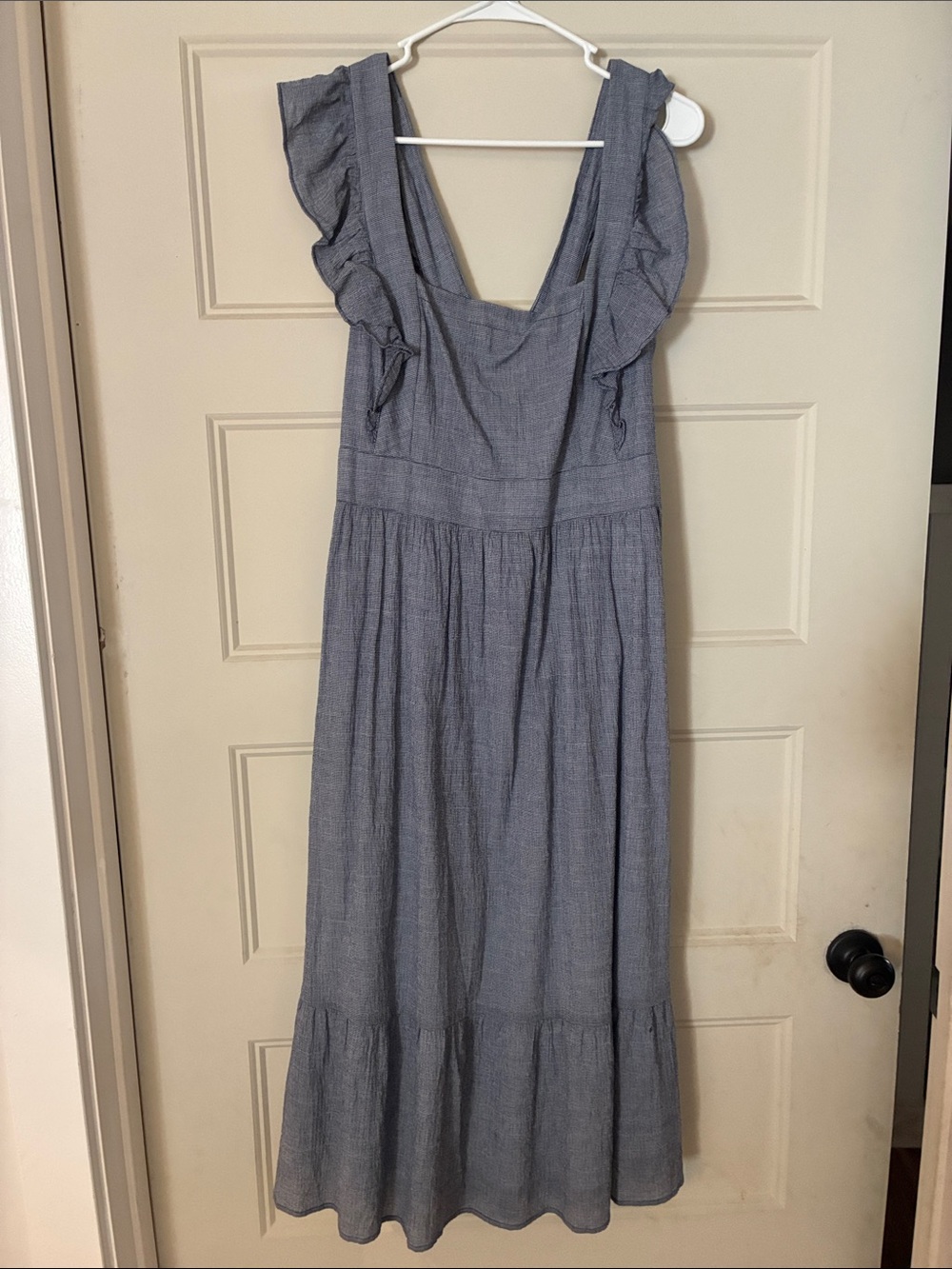 Women's Loft Blue Ruffled Sundress